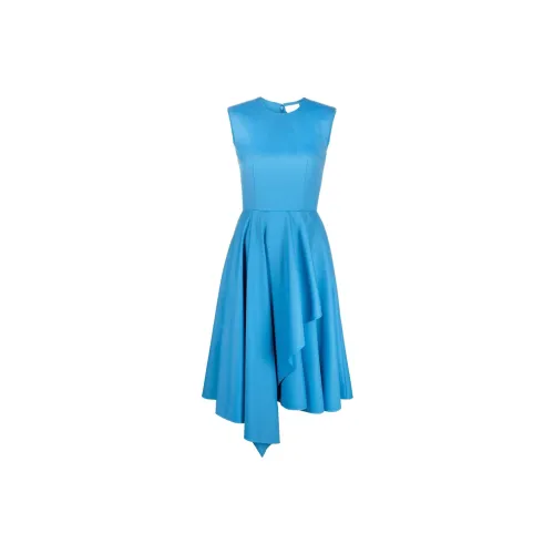 Alexander McQueen Sleeveless Dresses Women's Blue