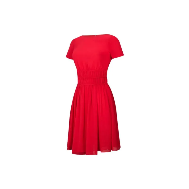 EMPORIO ARMANI Ribbed waist A line Dress-2
