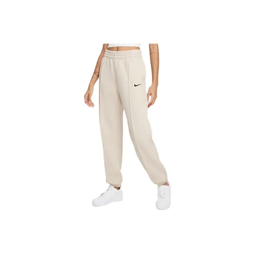 Nike Sportswear Essentials Series Knitted Sweatpants Women's Beige