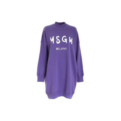 MSGM Long-Sleeved Dresses Women's Purple