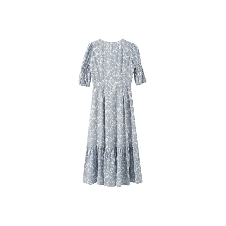 YUMOMO STAR Short Sleeved Dresses Women's Ice Sea Blue-1