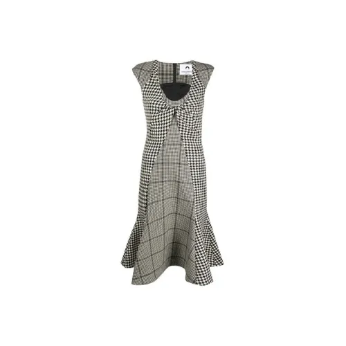 Marine Serre Sleeveless Dresses Women's Gray