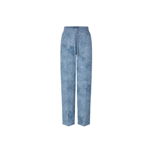 LOUIS VUITTON New Quarterly Products Of LV Casual Pants Women's Blue