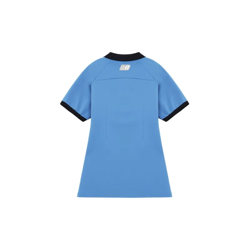 WE11DONE Short Sleeved Dresses Women's Blue-1