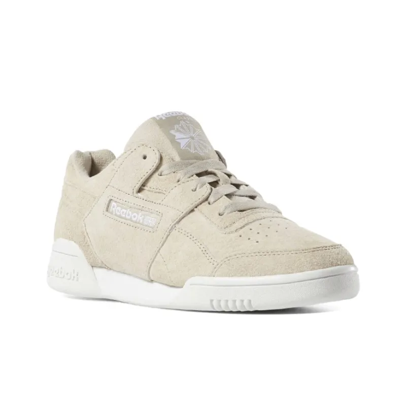 Reebok Workout Lo Plus Anti-Slip Wear-Resistant Low-Top Skateboard Shoes Women's Milk Tea Brown-2