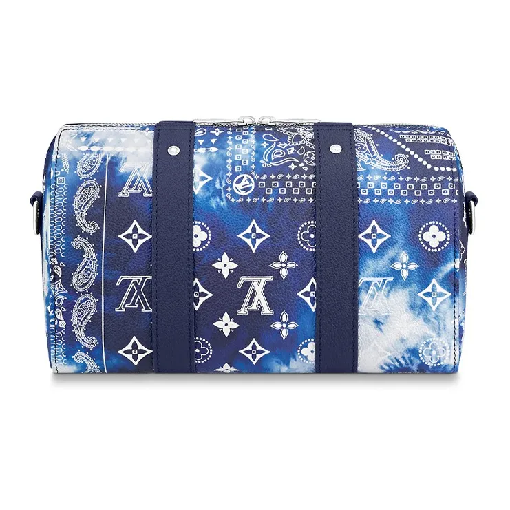 LOUIS VUITTON City Keepall Bandana Monogram Blue-2