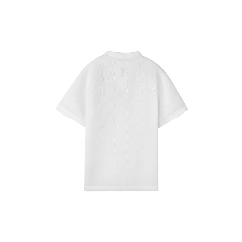 NORVINCY Comfortable And Breathable Semi Open Neck Short Sleeved T Shirts Unisex-4