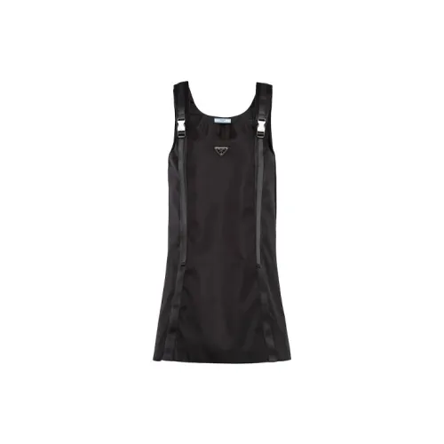 PRADA Sleeveless Dresses Women's Black