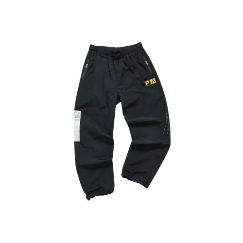 Aries X FILA FUSION ARIES Collaboration Collection Sports Pants Women's Pitch Black