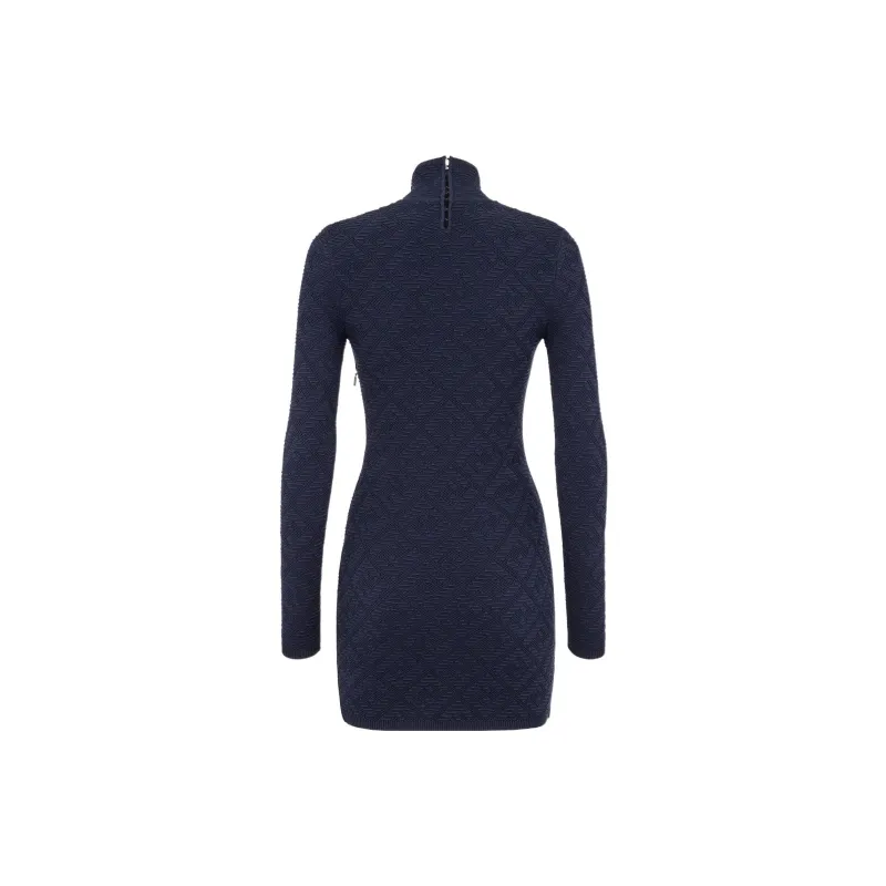 FENDI Long-Sleeved Dresses Women's Blue-1