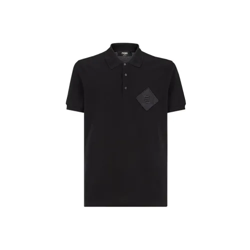 FENDI Polo Shirts Men Black