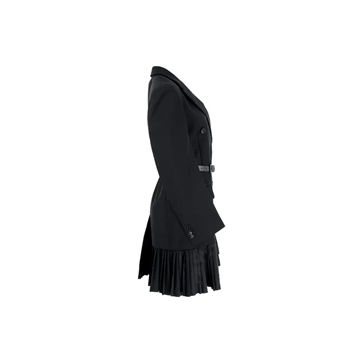 PRADA Long Sleeved Dress Women's Black-3