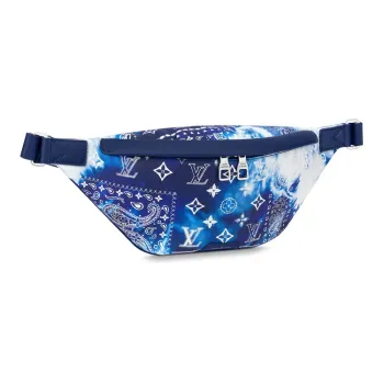 LOUIS VUITTON Bum Bag Discovery Pm Monogram Bandana Bleached Blue