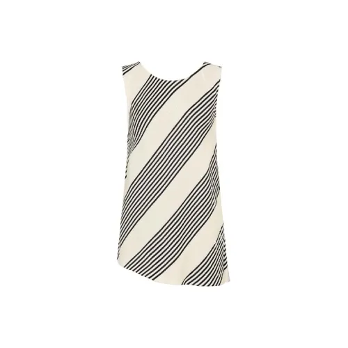 LOUIS VUITTON New Quarterly Products Of LV Sleeveless Dresses Women's Black/White