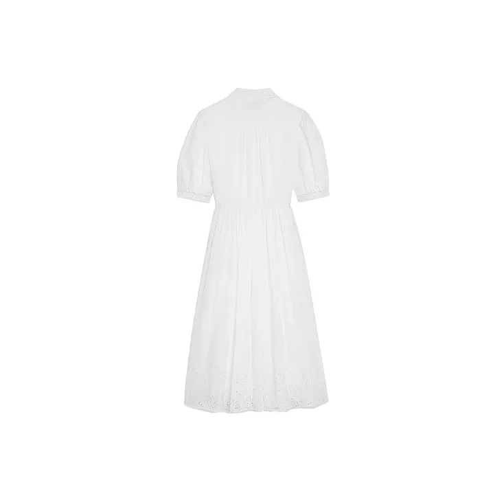 CELINE FW21 Long Sleeved Dress Women's White-1
