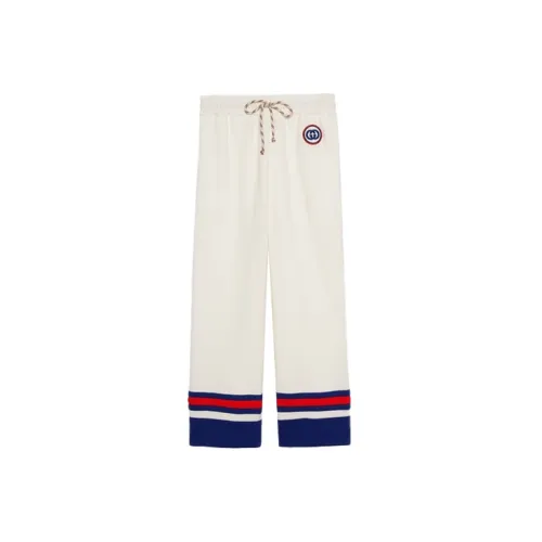 GUCCI Knitted Sweatpants Women's White