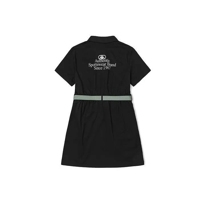 Kappa Short-Sleeved Dresses Women's Black-990-1