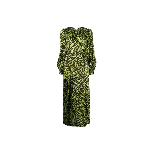 GANNI Long-Sleeved Dresses Women's Green