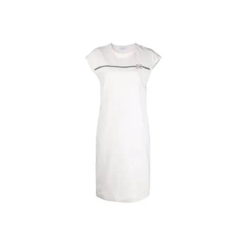 Brunello Cucinelli Short-Sleeved Dresses Women's White