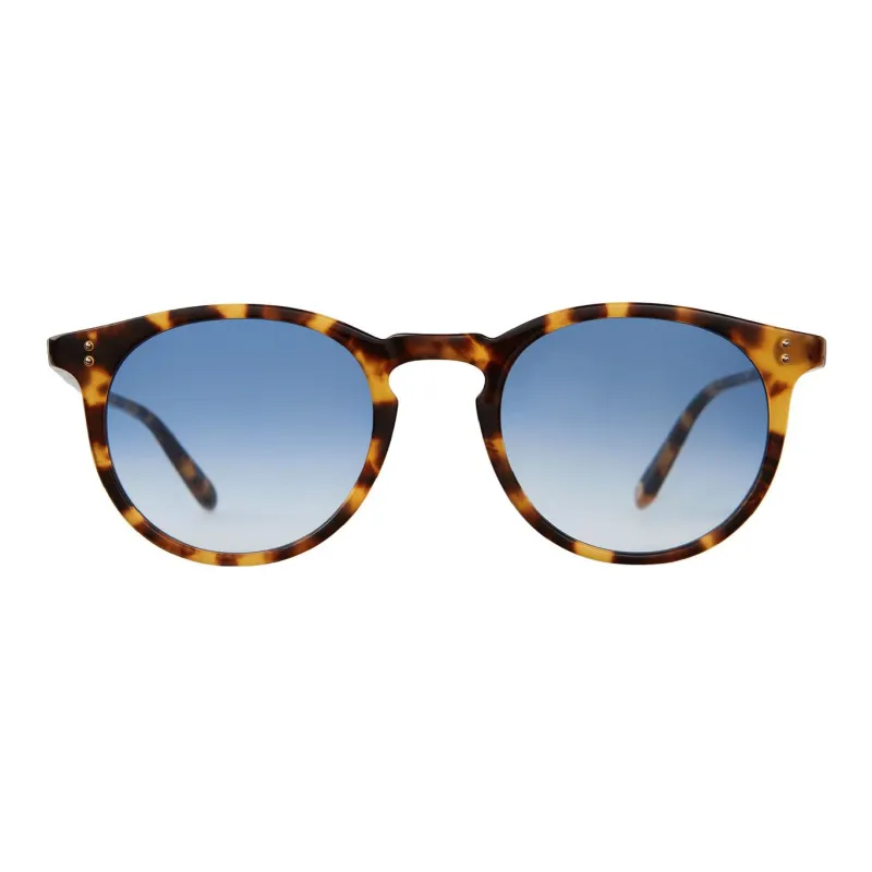 GARRETT LEIGHT Carlton Eco Round-frame Sunglasses-1