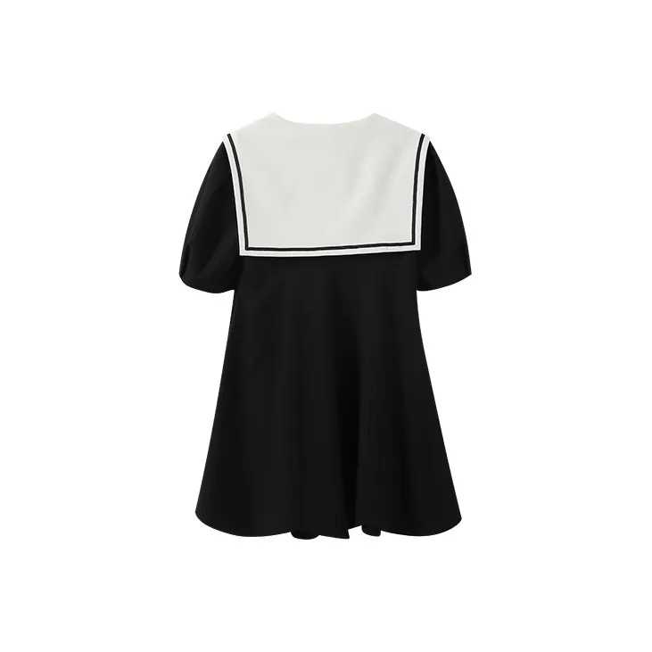 YUMOMO STAR Short Sleeved Dresses Women's Black-1