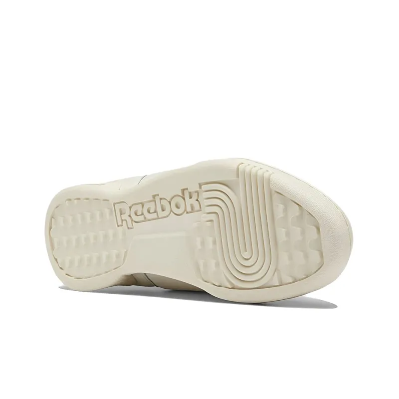 Reebok Workout Plus Slip-Resistant Balance Wear-Resistant Low-Top Skateboard Shoes Ecru-4
