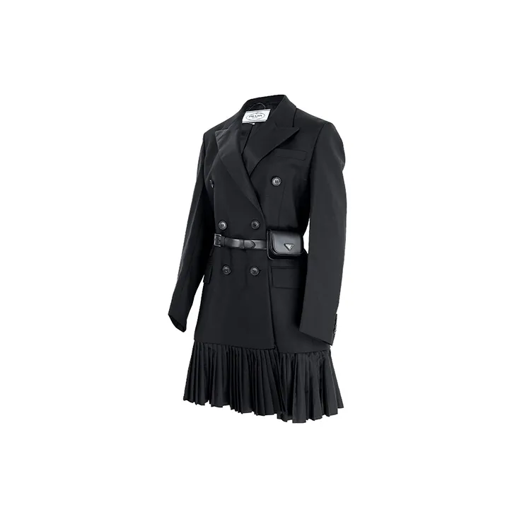 PRADA Long Sleeved Dress Women's Black-2