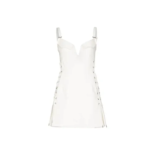 DION LEE Sleeveless Dresses Women's White