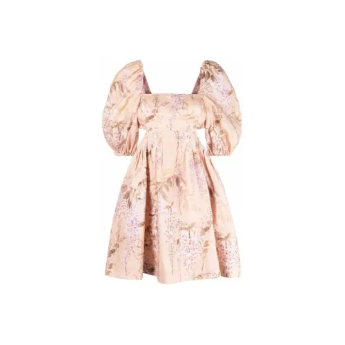 Zimmermann Short-Sleeved Dresses Women's Pink