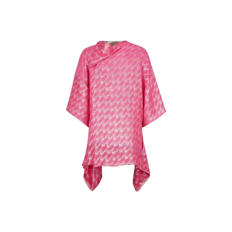 FENDI Prinetd Crewneck Mini T Shirt Dress-1