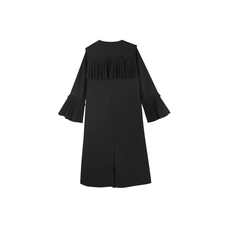 BIENKIMIIYE Long Sleeved Dresses Women's Black-1