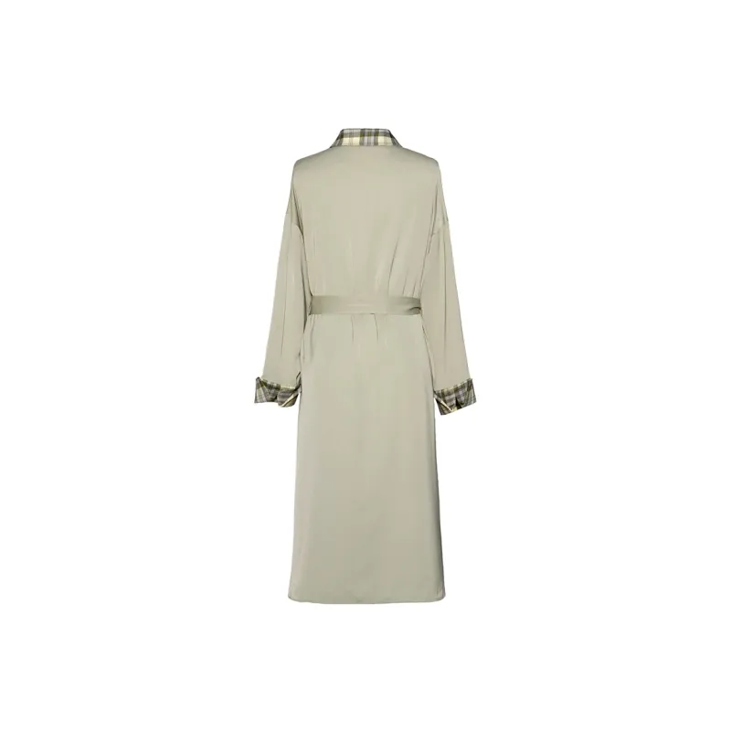 MEETLADY Long Sleeved Dresses Women's Pea Green-1