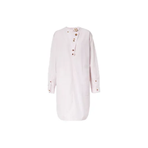 Burberry Long-Sleeved Dresses Women's Pink