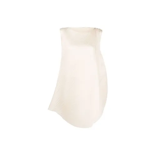 PLEATS PLEASE ISSEY MIYAKE Sleeveless Dresses Women's Off White