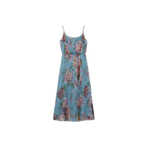 GUCCI Sleeveless Dresses Women's Blue