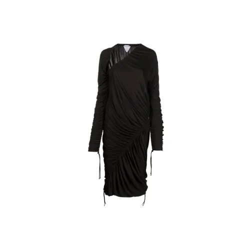 Bottega Veneta Long-Sleeved Dresses Women's Black