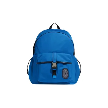 COACH Ma Nylon With Cow Leather Backpack Men's Bright Blue
