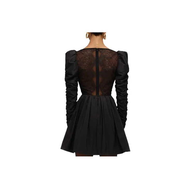 Self portrait SS22 Long Sleeved Dresses Women's Black-1