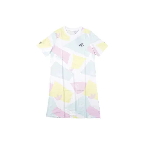 Adidas Originals Short-Sleeved Dresses Women's Multicolor