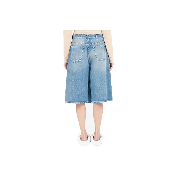 MM6 Maison Margiela Denim Shorts Women's Blue-1