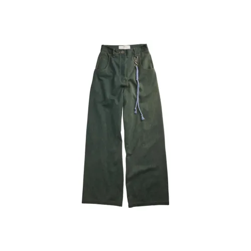 SONG FOR THE MUTE Casual Pants Women's Green