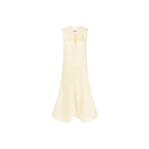 JIL SANDER Sleeveless Dresses Women's Yellow