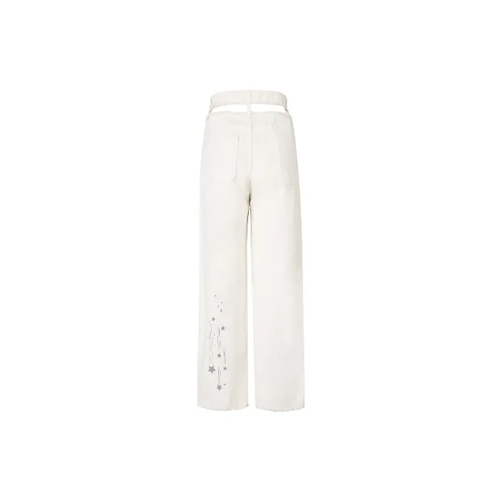 13 DEMARZO Jeans Unisex White-1