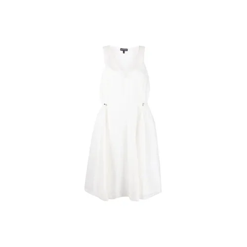 EMPORIO ARMANI Sleeveless Dresses Women's White