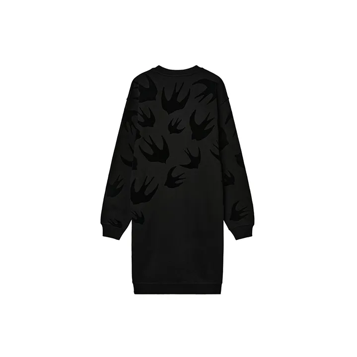 McQ Alexander McQueen Long Sleeved Dresses Women's Black-1