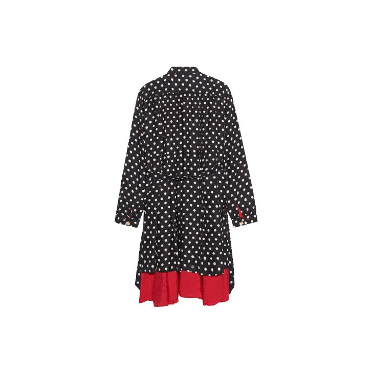 Balenciaga Spray Dots Reversible Coat Dress-1