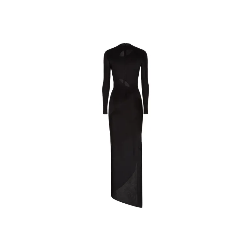 Versace X FENDI X VERSACE Long-Sleeved Dresses Women's Black-1