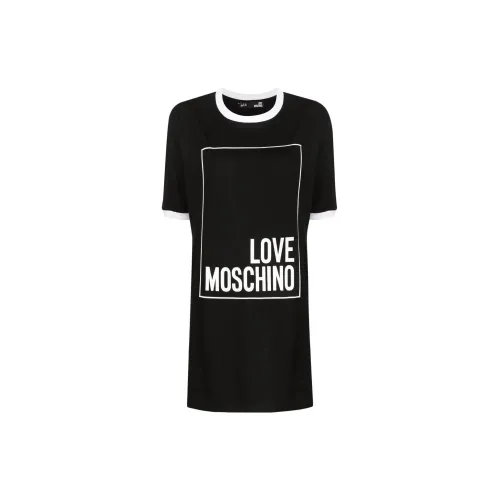 LOVE MOSCHINO Short-Sleeved Dresses Women's Black