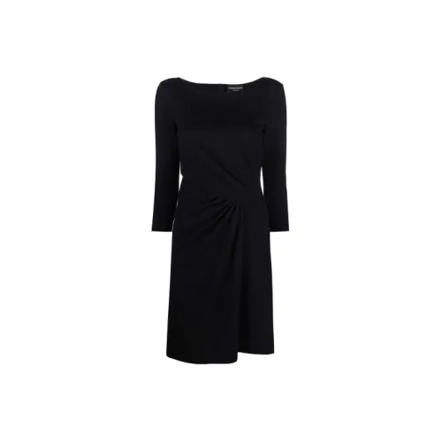 EMPORIO ARMANI Long-Sleeved Dresses Women's Black