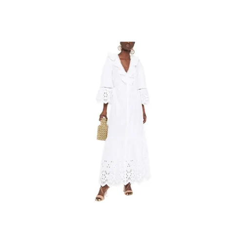 Self-portrait Long-Sleeved Dresses Women's White